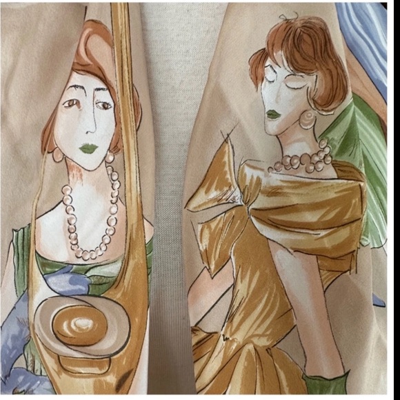 Bally vintage multicolor square print 100% silk scarf vintage EUC - Picture 12 of 15